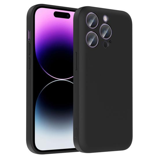 Forzacase iPhone 14 Pro ile uyumlu Kamera Korumalı Kartlık Hazneli Silikon Kılıf - FC1040