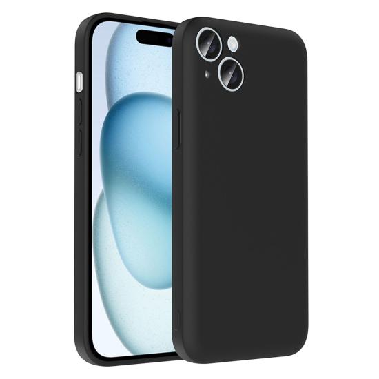Forzacase iPhone 15 ile uyumlu Kamera Korumalı Kartlık Hazneli Silikon Kılıf - FC1040