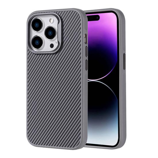Forzacase iPhone 15 Pro ile uyumlu Spectra Serisi Magsafe Özellikli Karbon Fiber Görünümlü Kılıf
