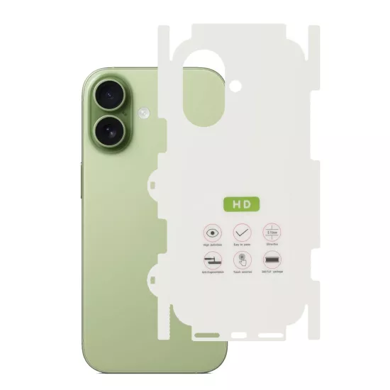 Forzacase iPhone 17 ile uyumlu Hydrogel Esnek Yan ve Arka Kapak Koruma Filmi - FC539