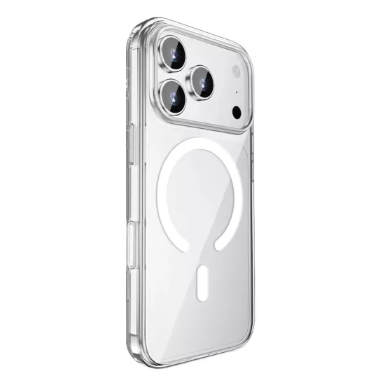 Forzacase iPhone 17 Pro ile uyumlu ClearMag Serisi Magsafe Özellikli Kristal Şeffaf Sert PC Kılıf