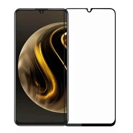 Forzacase Huawei Nova Y72 ile uyumlu Çerçeveli Tam Kaplayan Temperli Ekran Koruyucu - FC003