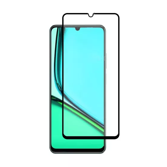 Forzacase Realme C51S ile uyumlu Çerçeveli Tam Kaplayan Temperli Ekran Koruyucu - FC003