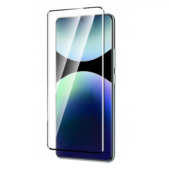 Forzacase Xiaomi Poco X7 ile uyumlu Çerçeveli Tam Kaplayan Temperli Ekran Koruyucu - FC003