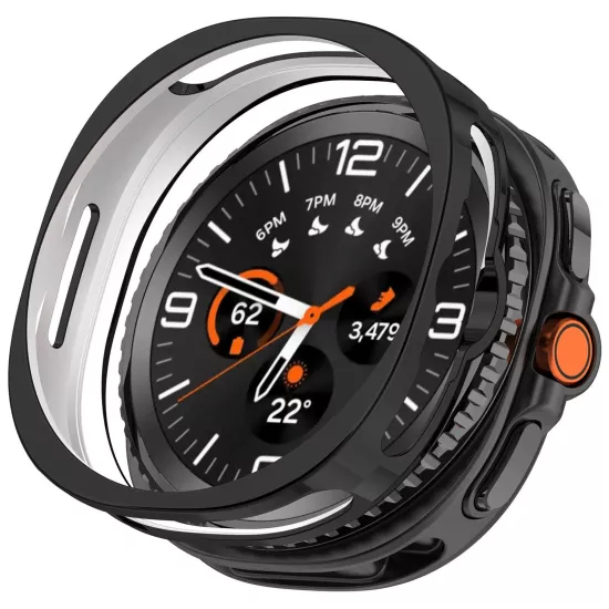 Forzacase Samsung Galaxy Watch 8 Classic 46mm ile uyumlu Önü Açık Silikon Kılıf - FC764