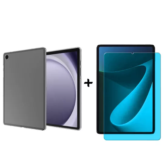 Forzacase Samsung Galaxy Tab A11 8.7 inç uyumlu Silikon Kılıf + Nano Esnek Ekran Koruyucu Film FC013