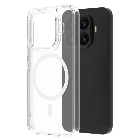 Forzacase Xiaomi 15T Pro ile uyumlu ClearMag Serisi Magsafe Özellikli Kristal Şeffaf Sert PC Kılıf