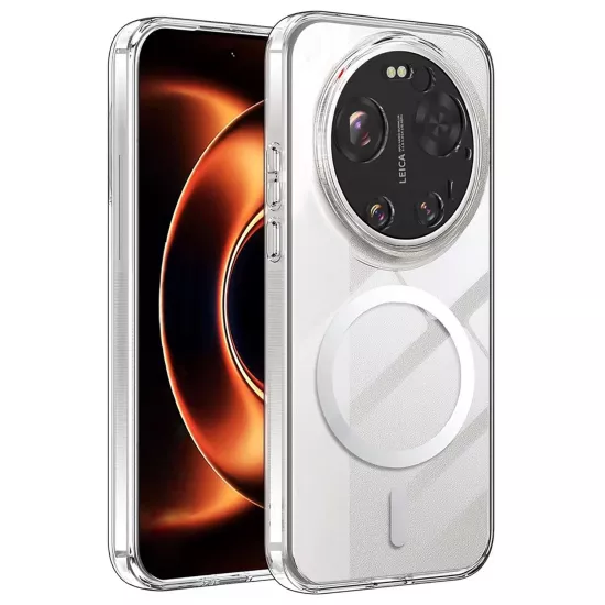 Forzacase Xiaomi 17 Ultra ile uyumlu ClearMag Serisi Magsafe Özellikli Kristal Şeffaf Sert PC Kılıf