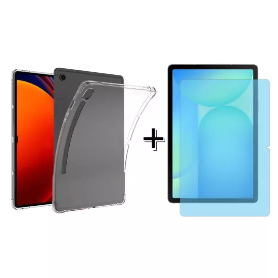 Forzacase Samsung Galaxy Tab S10 FE 10.9’’ Anti Shock Silikon Kılıf + Nano Ekran Koruma Filmi FC014
