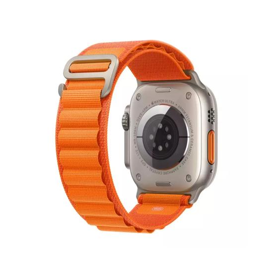 Forzacase Apple Watch Ultra 4 49mm ile uyumlu Kancalı Kumaş Kordon Kayış - FC269