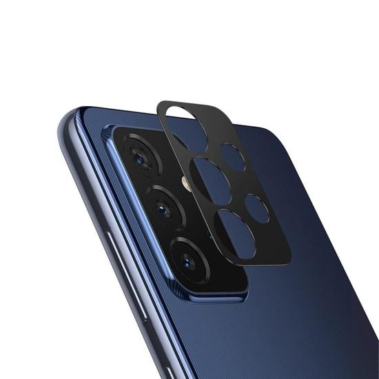 Forzacase Samsung Galaxy A23 ile uyumlu Kamera Lens Koruma Halkası Siyah - FC377