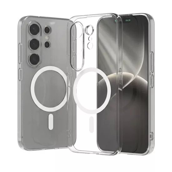 Forzacase Tecno Camon 50 ile uyumlu ClearMag Serisi Magsafe Özellikli Kristal Şeffaf Sert Kılıf