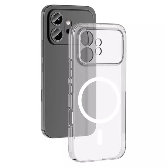Forzacase Honor 600 ile uyumlu ClearMag Serisi Magsafe Özellikli Kristal Şeffaf Sert Kılıf