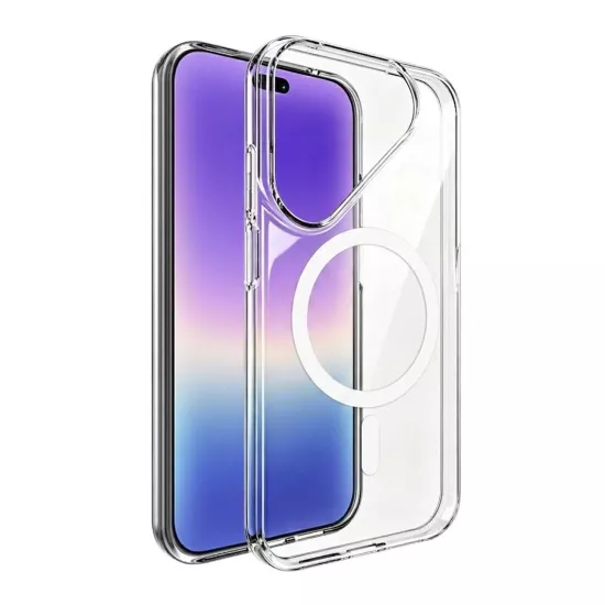 Forzacase Huawei Pura 90 ile uyumlu ClearMag Serisi Magsafe Özellikli Kristal Şeffaf Sert Kılıf