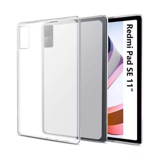Forzacase Redmi Pad Se 11 Inch 2023 ile uyumlu Silikon Kılıf Buzlu Şeffaf - FC013