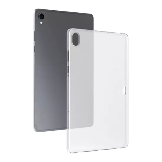 Forzacase Samsung Galaxy Tab S10 FE+ Plus X620 ile uyumlu Silikon Kılıf Buzlu Şeffaf - FC013