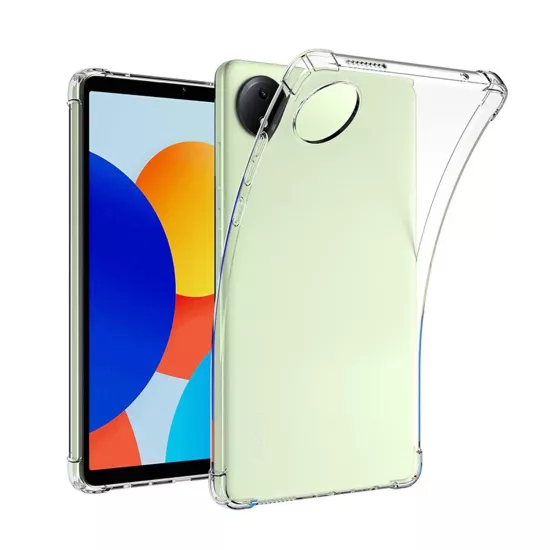 Forzacase Xiaomi Redmi Pad SE 8.7 inch ile uyumlu Anti Shock Silikon Kılıf Şeffaf - FC014