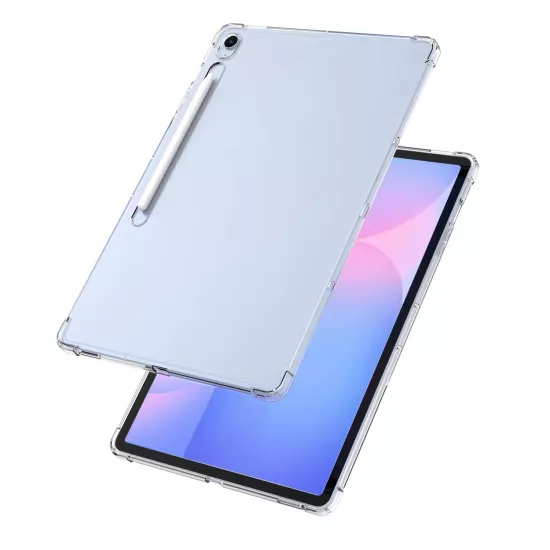 Forzacase Samsung Galaxy Tab S10 FE Plus 13.1 inch ile uyumlu Anti Shock Silikon Kılıf Şeffaf - FC014