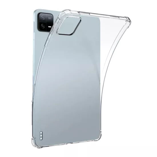 Forzacase Xiaomi Pad 6 11 inch ile uyumlu Anti Shock Silikon Kılıf Şeffaf - FC014