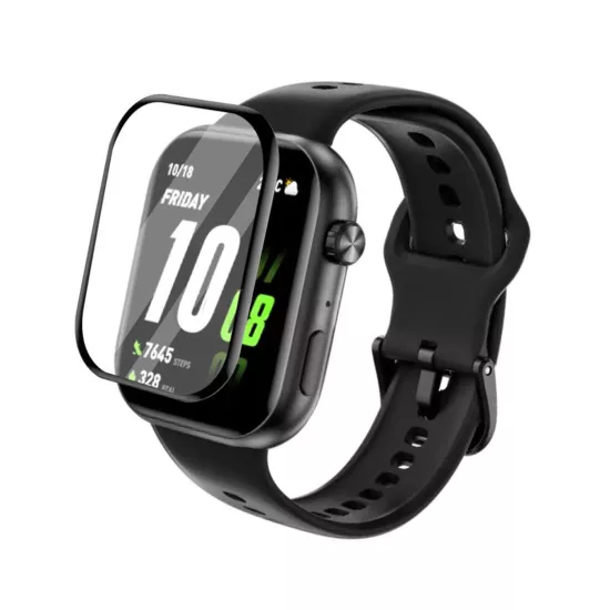 Forzacase Honor Watch X5i ile uyumlu Çerçeveli Tam Kaplayan 3D Pet Ekran Koruyucu Film - FC016