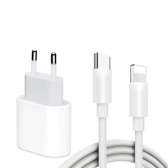 Forzacase Hızlı Şarj Destekli 20W Type-C Lightning Şarj Cihazı Adaptör Kablo Set - FC1028