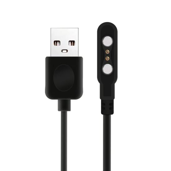 Forzacase 2 Pin 2.84 mm Konnektör Akıllı Saatler için Manyetik Şarj Kablosu - FC017