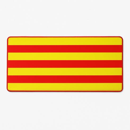 Forzacase Sarı-Kırmızı Kaymaz Tabanlı Mouse Pad Büyük Boy Gaming Oyuncu uyumlu XL 70 x 30 cm - FC1067