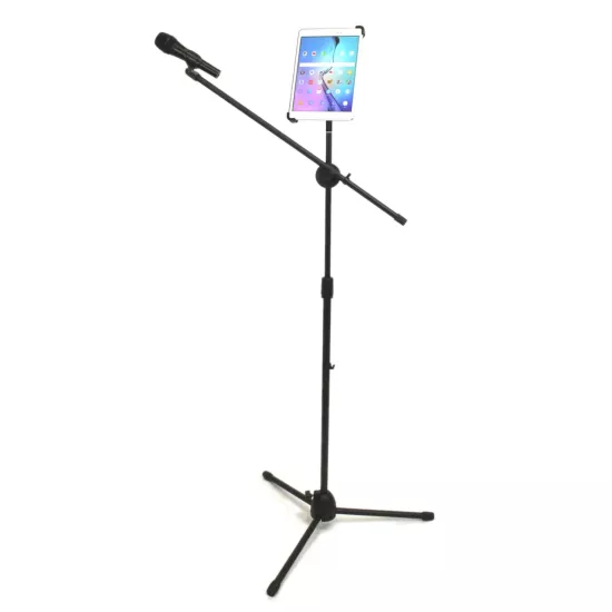 Forzacase Tablet Tutuculu 360 Döner Profesyonel Metal Mikrofon Standı 140 cm  - FC1077