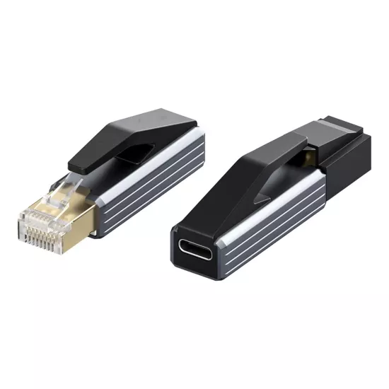 Forzacase Tablet Telefon PC için Taşınabilir Type-C to RJ45 Ethernet Adaptörü - FC1169