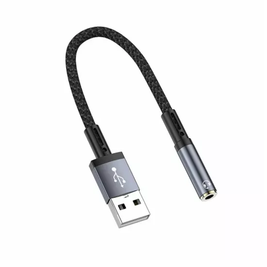 Forzacase USB-A Girişli Telefonlarla Uyumlu Kablolu Kulaklık Çevirici Jack Aux Çevirici - FC1181
