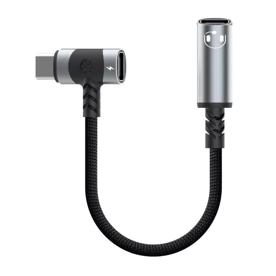 Forzacase iPhone iPad Macbook Android ile uyumlu 2in1 Type-C Şarj + Kulaklık Çevirici Adaptör 60W - FC1182