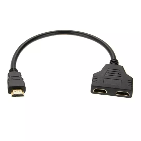 Forzacase 2 Port 4K HDMI 1x2 Switch Ekran Monitör Splitter Çoğaltıcı Çoklayıcı Kablo 30cm - FC1184