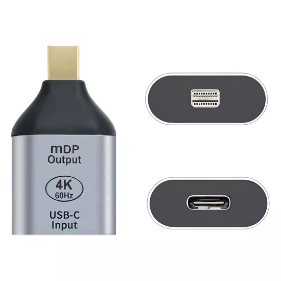Forzacase Telefon Tablet Notebook için 4K 60hz HD Mini DisplayPort to Type-C Dönüştürücü Adaptör - FC1191