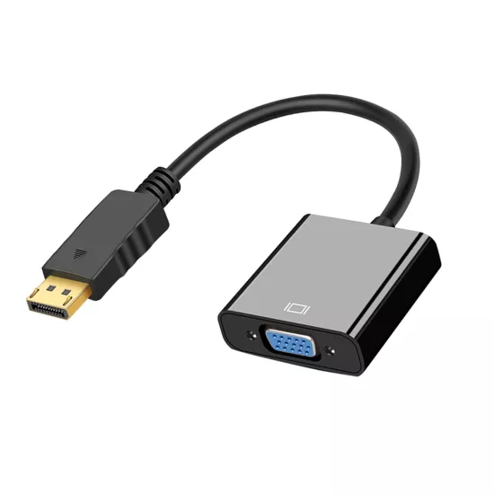 Forzacase DisplayPort (DP) to VGA Adaptör Çevirici DP Erkek - VGA Dişi Görüntü Aktarıcı - FC1202