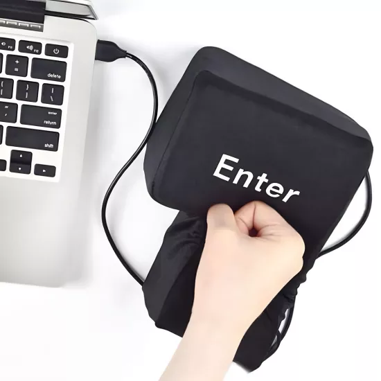 Forzacase USB Büyük Enter Tuşu Yastık Eğlenceli Ofis Gadget Stres Azaltıcı Masaüstü Tuş - FC1205