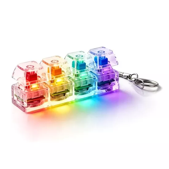 Forzacase 4 Tuş Mavi Switch RGB Mekanik Tuş Takımı Keycap Anahtarlık - FC1219