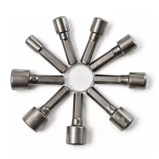 Forzacase 9 Parça Manyetik Somun Adaptörü Matkap Marangoz Seti 5mm - 13mm Arası Lokma Uç Takımı - FC1231
