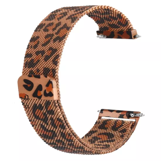 Forzacase Havit M9046 ile uyumlu Leopar Desen Metal Mıknatıslı Kordon Kayış - FC1245