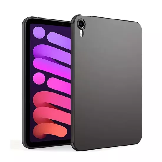 Forzacase iPad Mini (A17 Pro) Tablet ile Uyumlu Silikon Kılıf Siyah - FC155