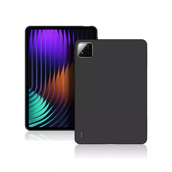 Forzacase Xiaomi Pad 7 / Pad 7 Pro 11.2 inch Tablet ile Uyumlu Silikon Kılıf Siyah - FC155