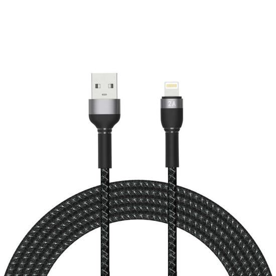 Forzacase iPhone iPad için Hydra Serisi Örgülü Lightning USB Şarj ve Data Kablosu 2A 3 metre - FC310