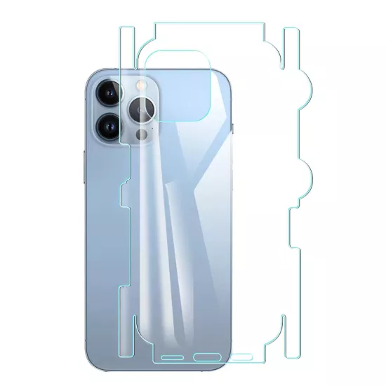 Forzacase iPhone 16 Pro ile uyumlu Hydrogel Esnek Yan ve Arka Kapak Koruma Filmi - FC539