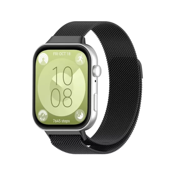 Forzacase Huawei Fit 4 / Fit 4 Pro ile uyumlu Metal Mıknatıslı Manyetik Kordon Kayış - FC634