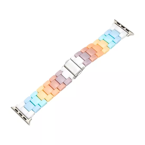 Forzacase Apple Watch Ultra 3 49mm ile uyumlu için Renkli Baklalı Kordon Kayış - FC688