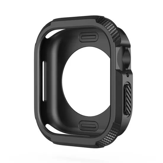 Forzacase Apple Watch 11 46mm ile uyumlu Önü Açık Armor Silikon TPU Kasa Koruyucu Kılıf - FC794