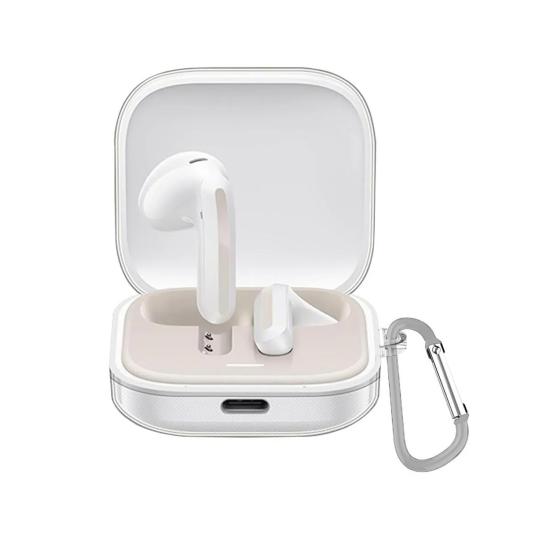 Forzacase Xiaomi Redmi Buds 6 Active uyumlu Şeffaf Anahtar Askılıklı Bluetooth Kulaklık Kılıfı-FC927