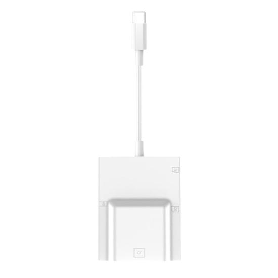 Forzacase Telefon ve Tabletler için Hızlı Type-C to SD / Micro SD / TF Kart Okuyucu Adaptör - FC974