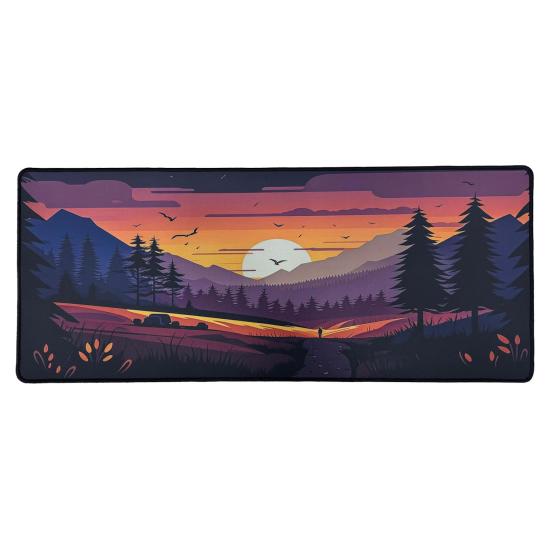 Forzacase Kaymaz Tabanlı Mouse Pad Büyük Boy Gaming Oyuncu uyumlu XL 70 x 30 cm Sunset - FC985