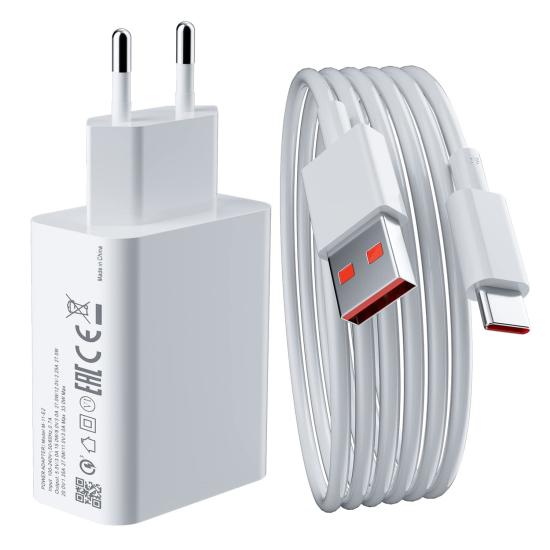 Forzacase Huawei - Honor ile uyumlu Hızlı Şarj Destekli 67W Type-C USB Şarj Cihazı Seti - FC996