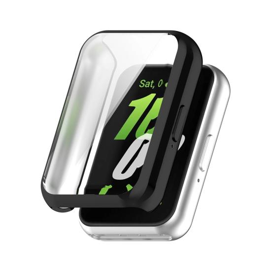 Forzacase Samsung Galaxy Fit 3 ile uyumlu Önü Kapalı Ekran Korumalı Silikon Kılıf - FC010